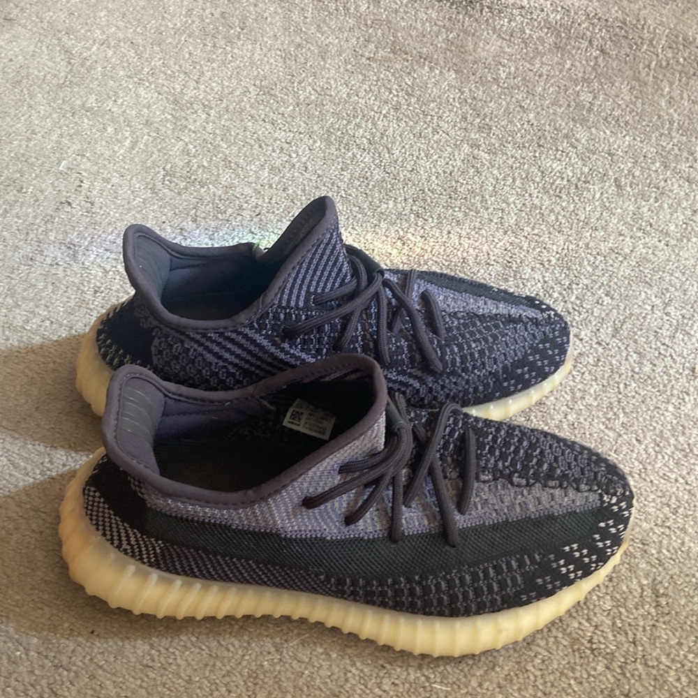 Yeezy Adidas Boost  Sneakers size 6.5 men’s black and gray. Womens size 8 - Picture 3 of 6